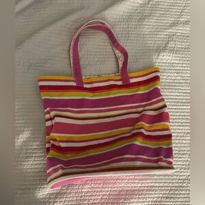 Striped Pink Tote Bag